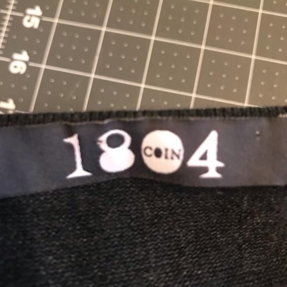 Charcoal gray sweatshirt dress size 0 by Coin 1804 - Picture 3 of 4